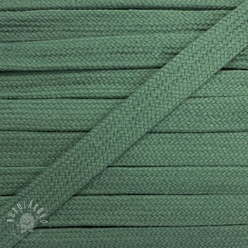 Bavlnená šnúra plochá 13 mm old green