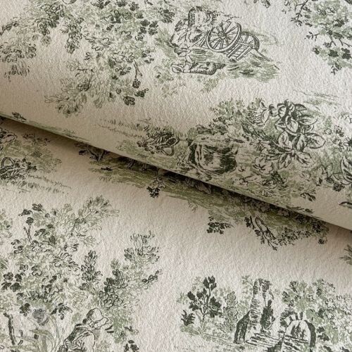 Dekoračná látka RUSTIC VINTAGE PRINT Gabrielle kaki