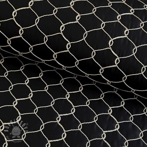 Prešívaná látka Cord black