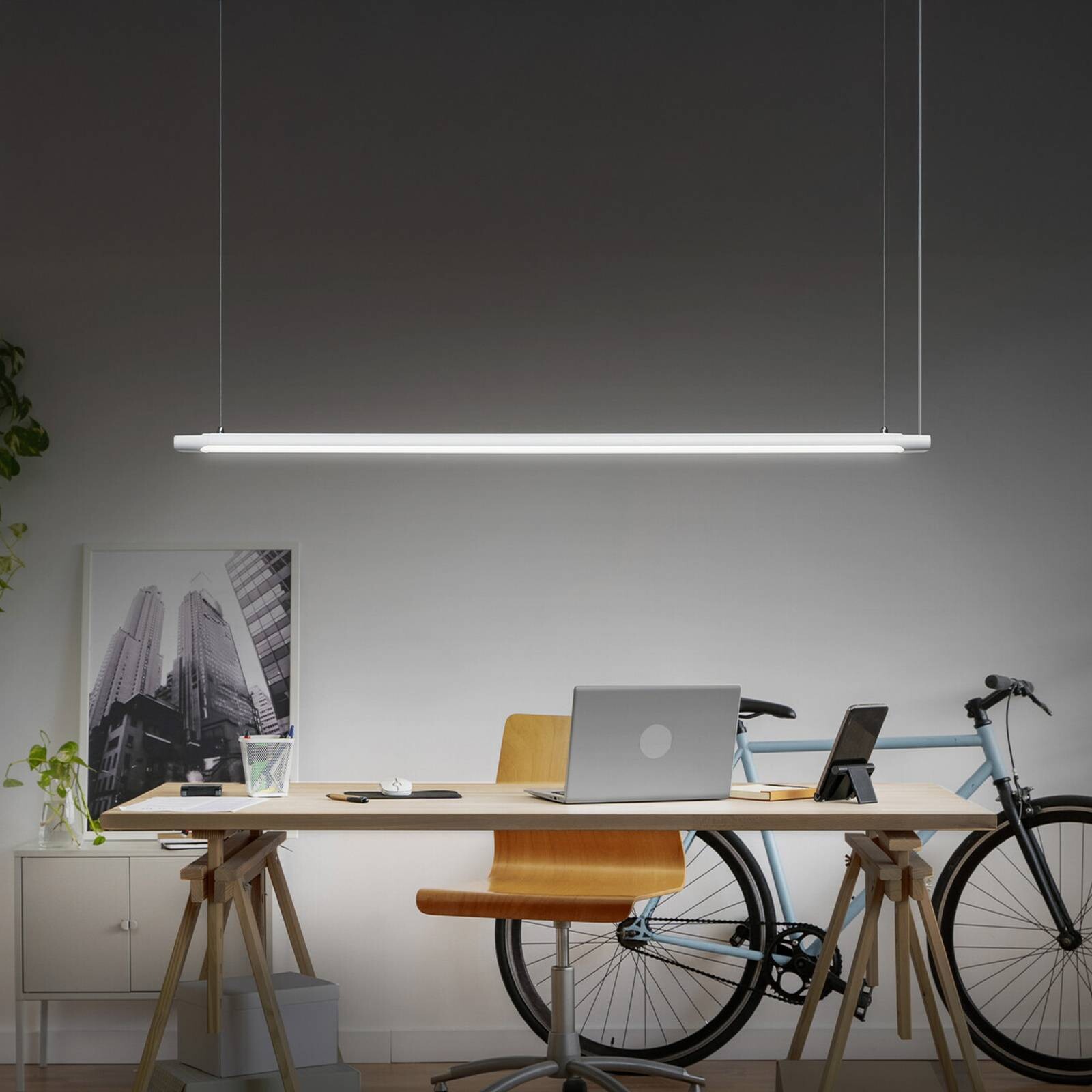 OSRAM LED závesné svietidlo Office line Slab biele 4 000 K stmievateľné