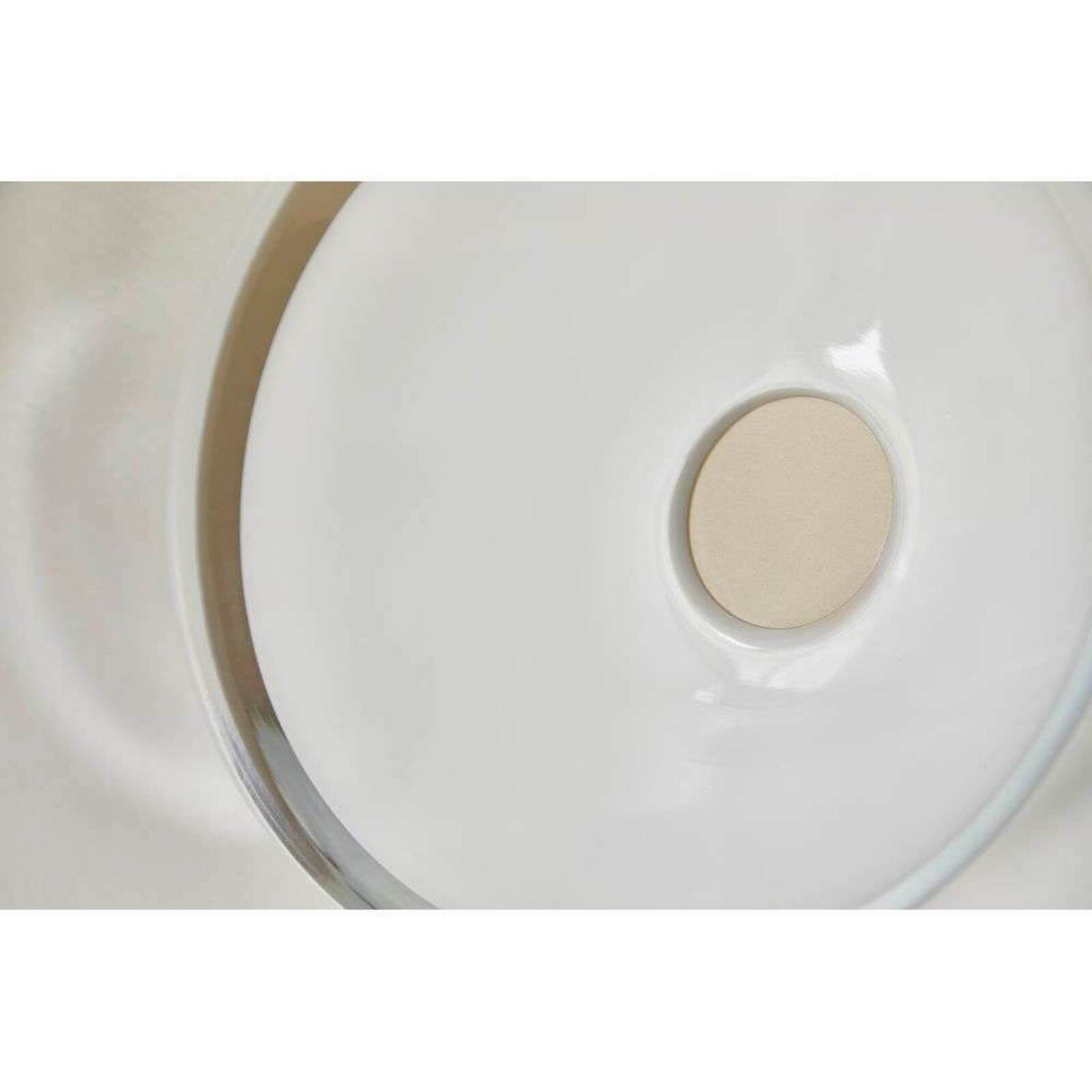 LOOM DESIGN LED nástenné svetlo Solene, biele, sklo, Ø 20 cm