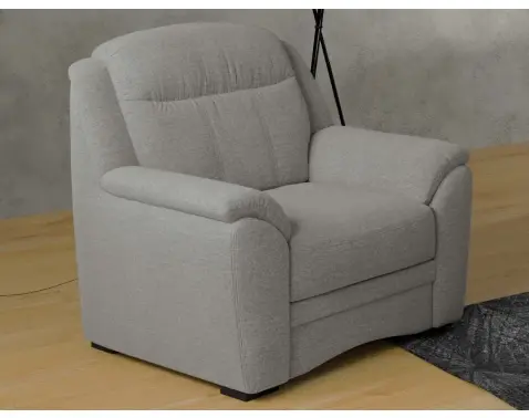 Kreslo Bruno, svetlo šedá látka%