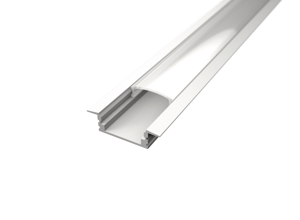 LED Solution Vstavaný profil pre LED pásiky V1 biely Vyberte variantu a dĺžku: Profil bez difúzora 1m LP301W-1M