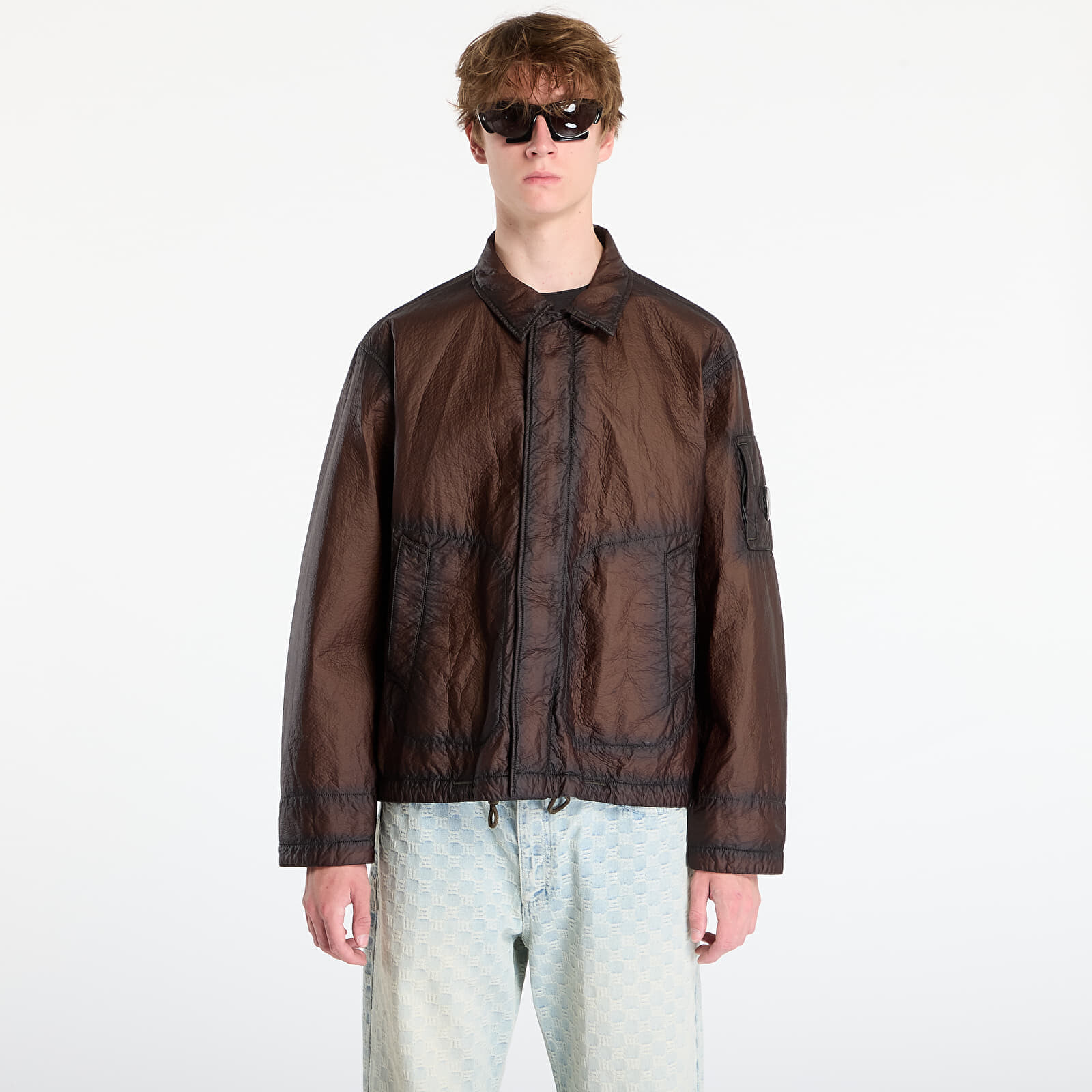 Bunda C.P. Company Feltro Bi-Film Short Jacket Ivy Green XXL