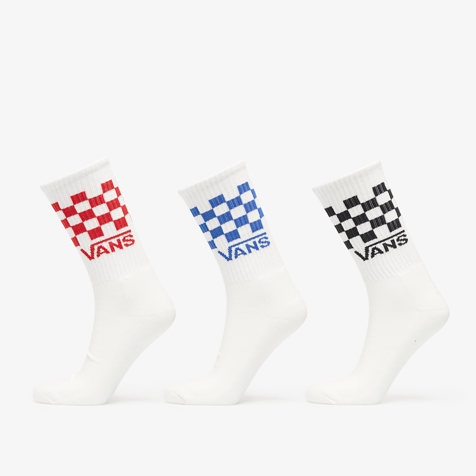 Ponožky Vans Classic Check Crew 3-Pack White M