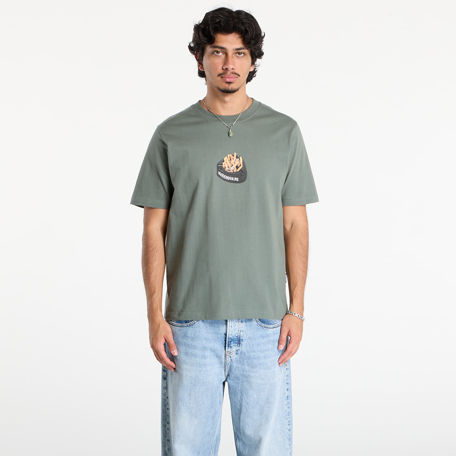 Tričko Wasted Paris M Ashtray T-Shirt Lichen Green L