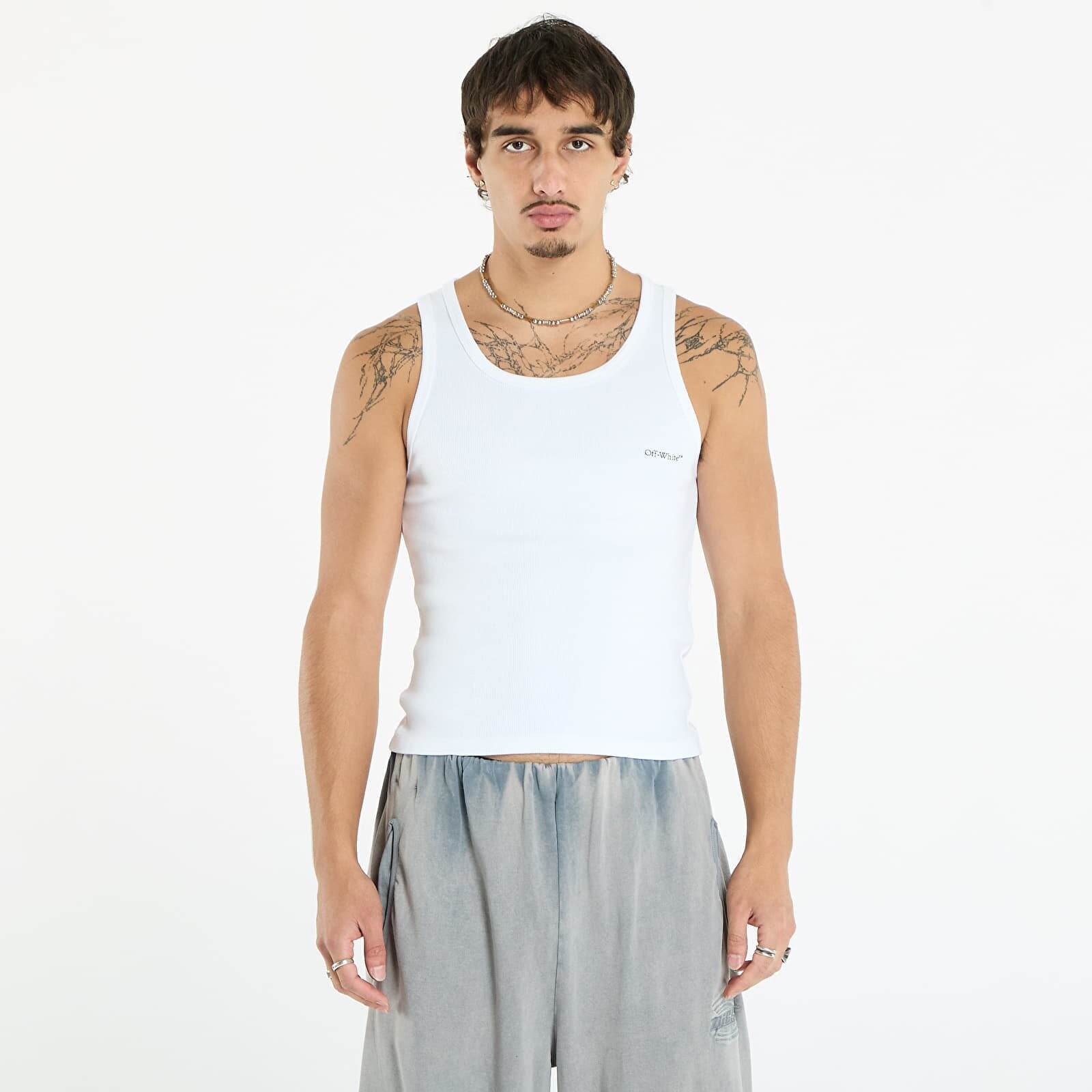 Off-White Off Bookish Rib Tanktop White/ Black L