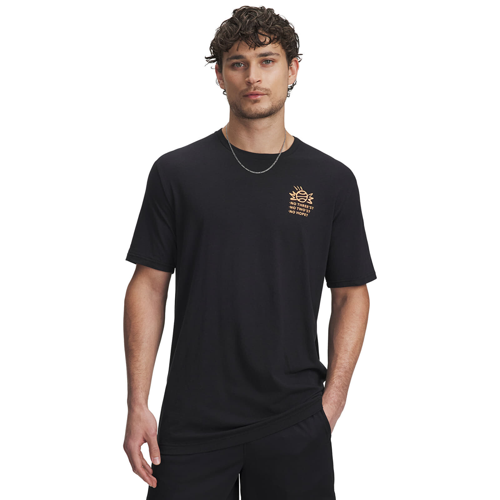 Tričko Under Armour M 60/40S Can'T Hoop SS T-Shirt Black S