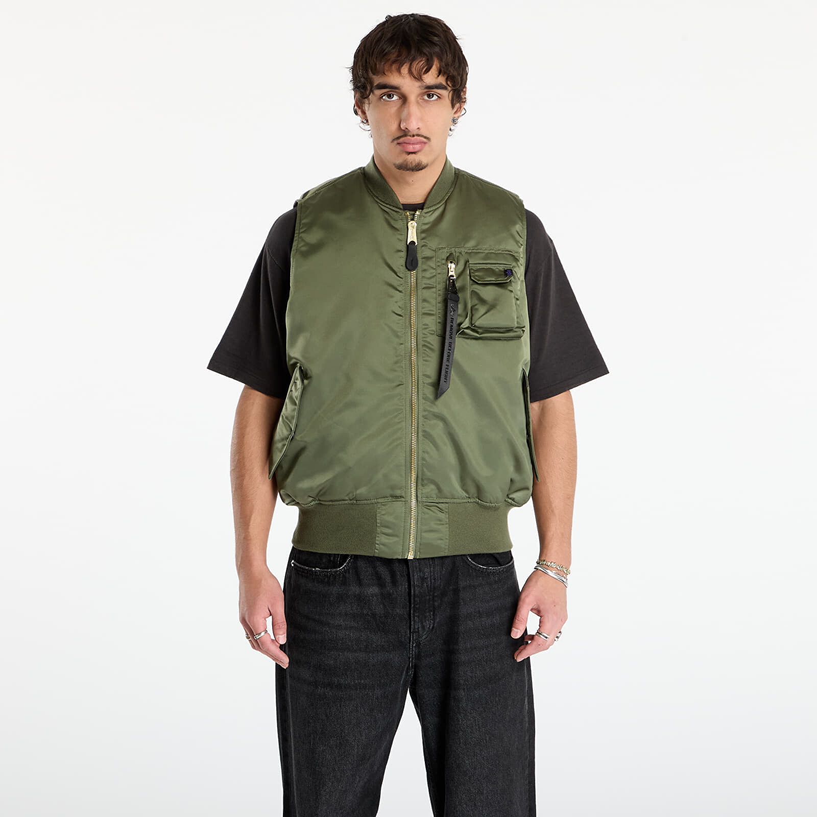 Vesta Alpha Industries MA-1 Base Vest Sage/ Green M