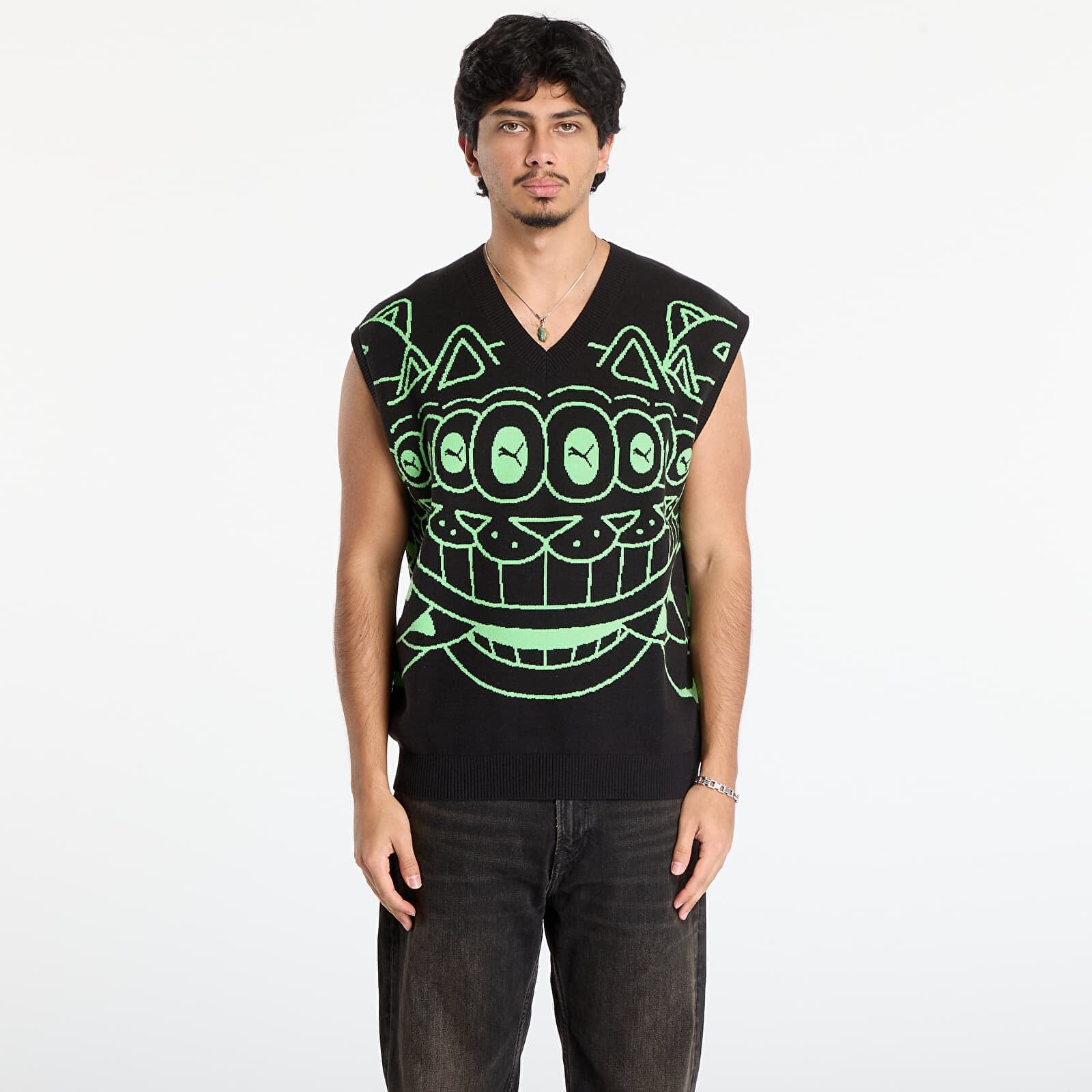 Vesta Puma x RIPNDIP Knitted Vest Puma Black S