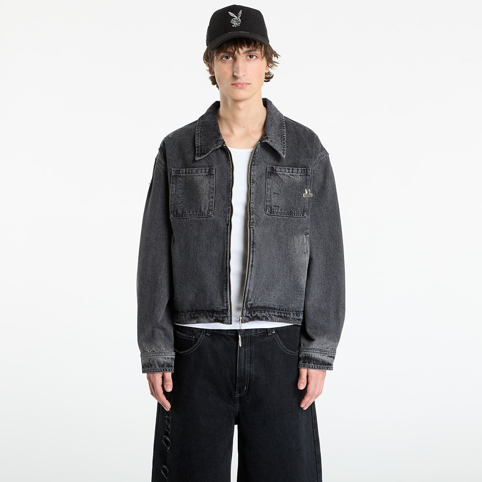 Bunda Playboy x FTSHP Denim Jacket UNISEX Black XXL