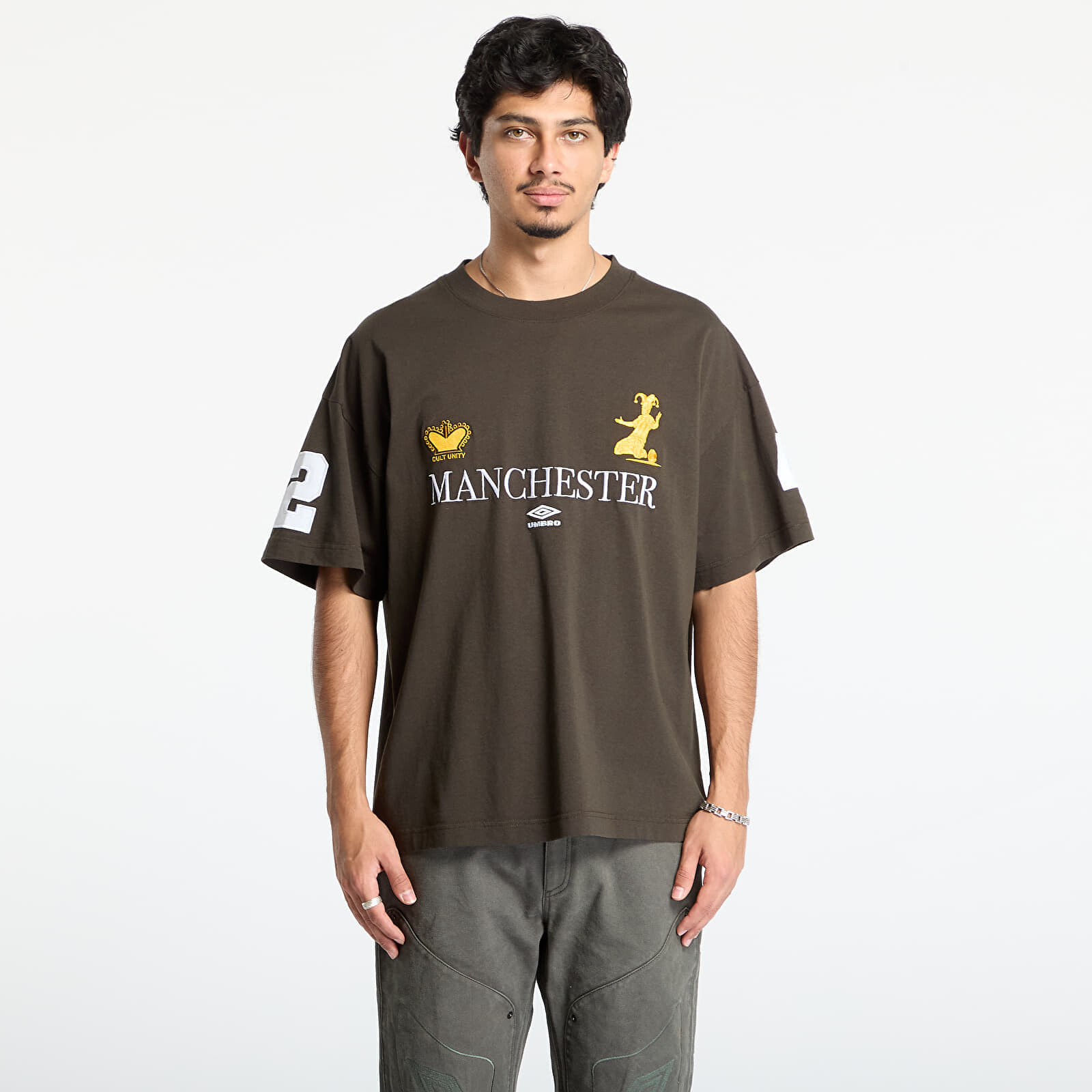 Tričko Umbro Manc T-Shirt Dark Olive S