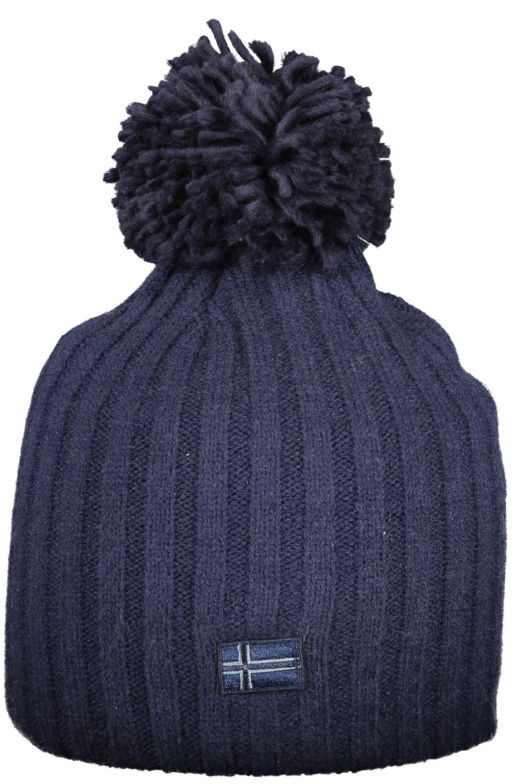 Tmavomodrá čiapka s brmbolcom