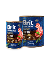 Brit Premium Dog by Nature  konz Pork & Trachea 800g