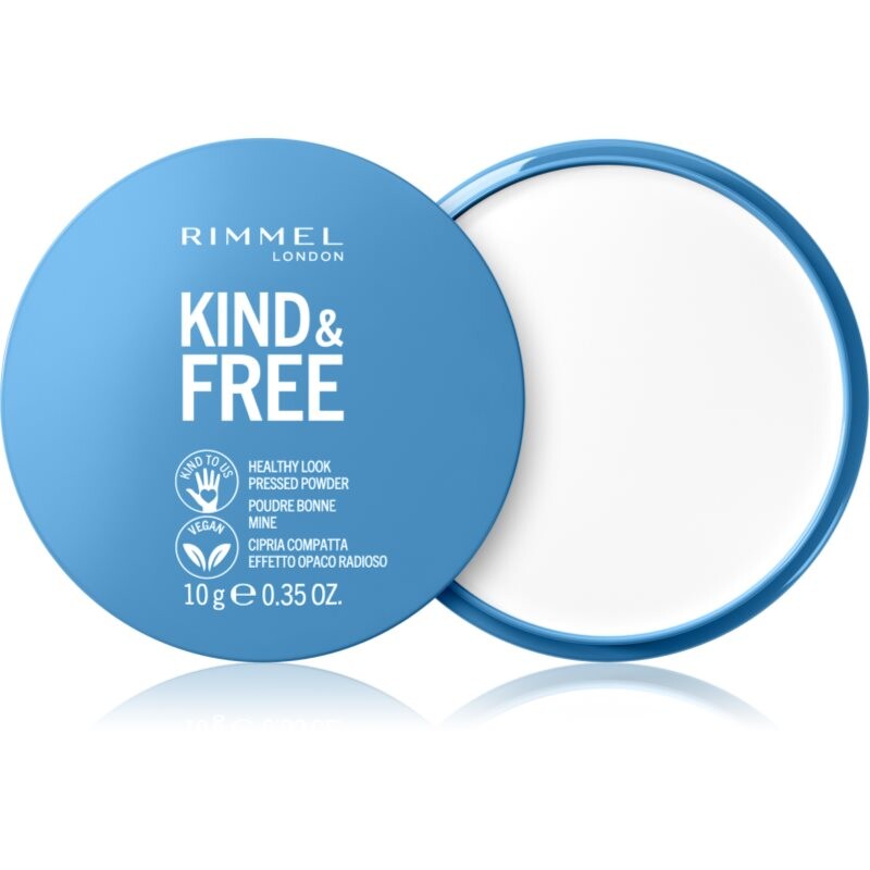 Rimmel Kind & Free Pressed Powder zmatňujúci púder odtieň 01 Translucent 10 g