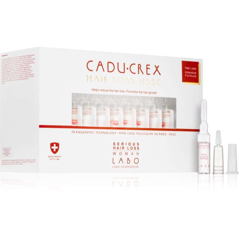 CADU-CREX Hair Loss HSSC Serious Hair Loss vlasová kúra pre ženy proti vážnemu vypadávaniu vlasov pre ženy 40x3,5 ml