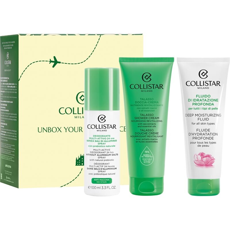 Collistar Deep Moisturizing Fluid Travel Kit darčeková sada