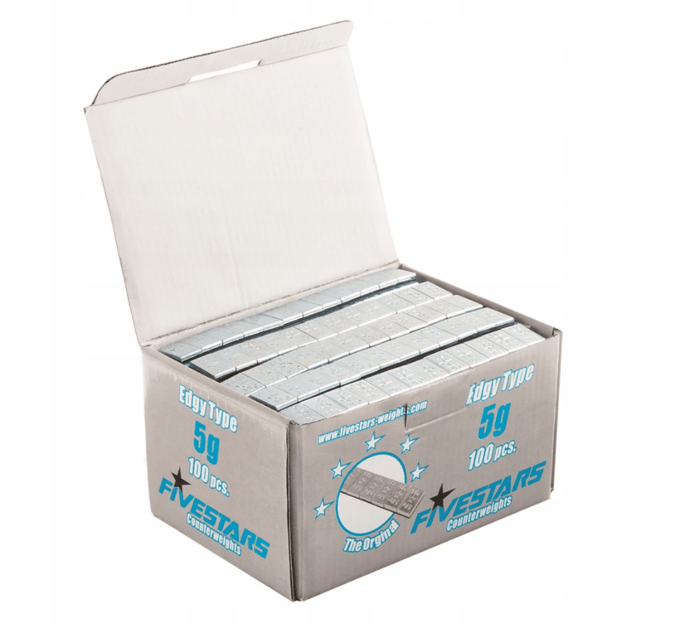 Fivestars Nalepovacie závažie SILVER 60g pásik (5g) 100ks