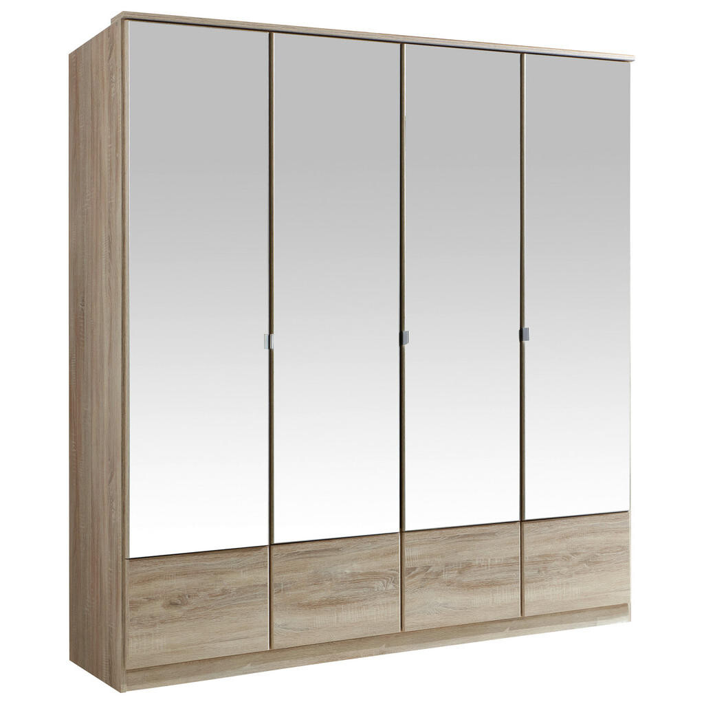 MID.YOU SKRIŇA S OTOČNÝMI DVERAMI, farba duba, 180/199/58 cm