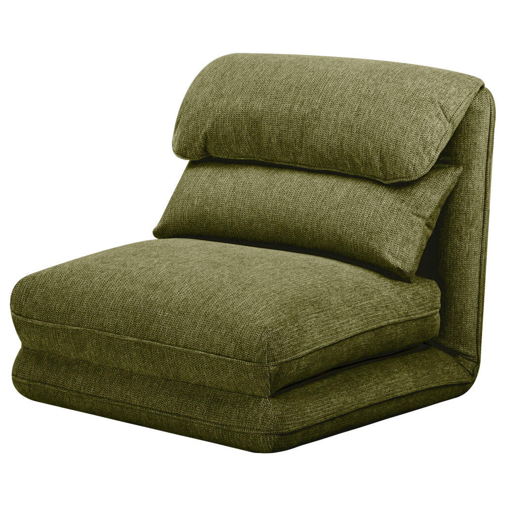 Livetastic ROZKLADACIE KRESLO, kov, textil, olivovozelená