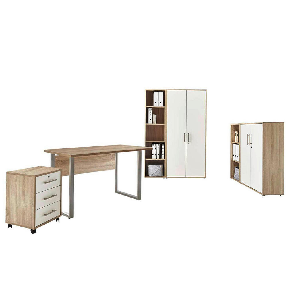 MID.YOU KANCELÁRIA, biela, dub sonoma,