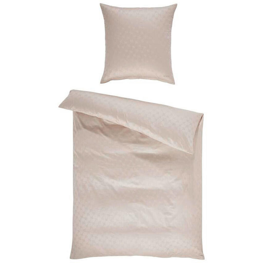 Joop! POSTEĽNÁ BIELIZEŇ, žakár, piesková, 155/220 cm