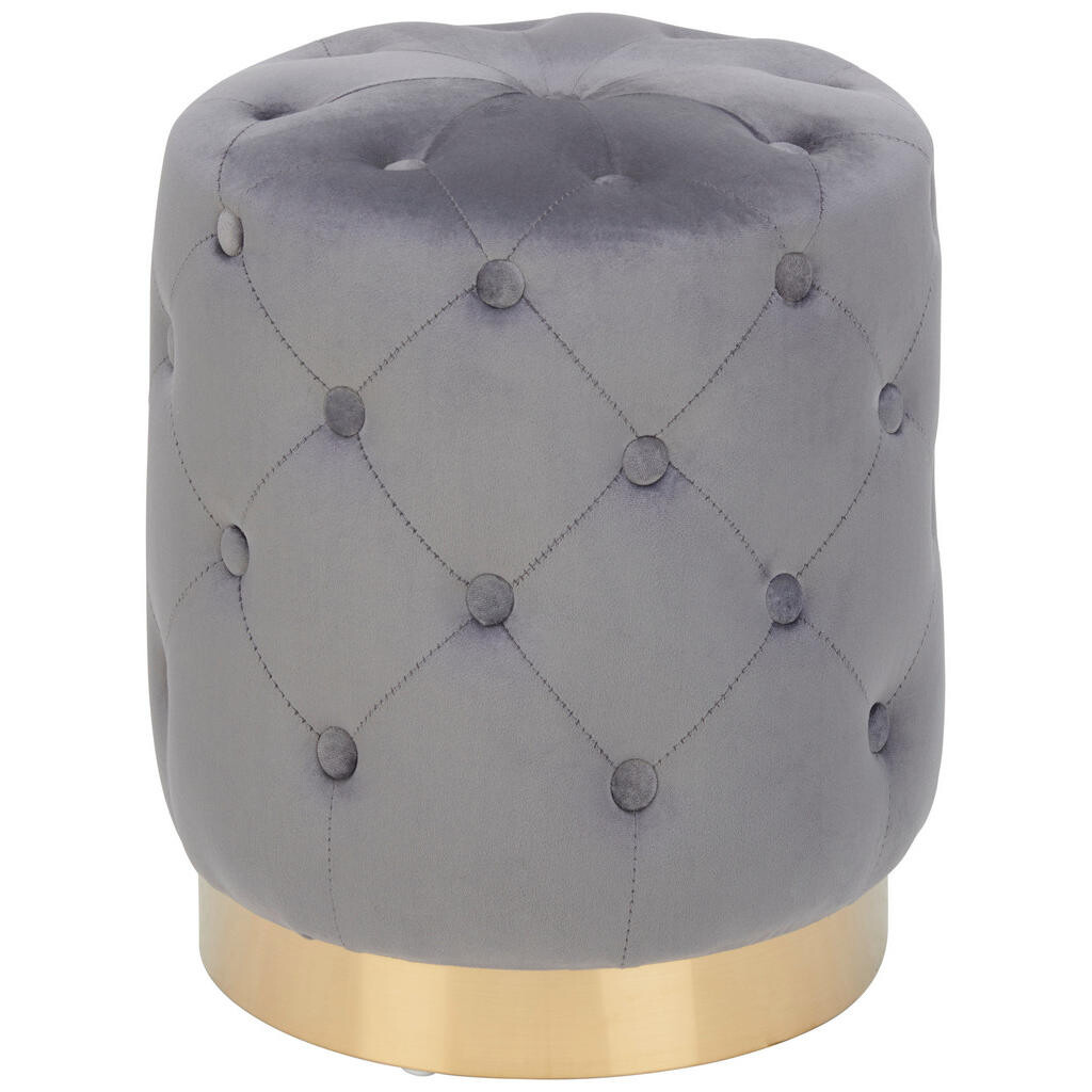 Xora TABURETKA, drevo, kov, textil, 37,5/40/37,5 cm