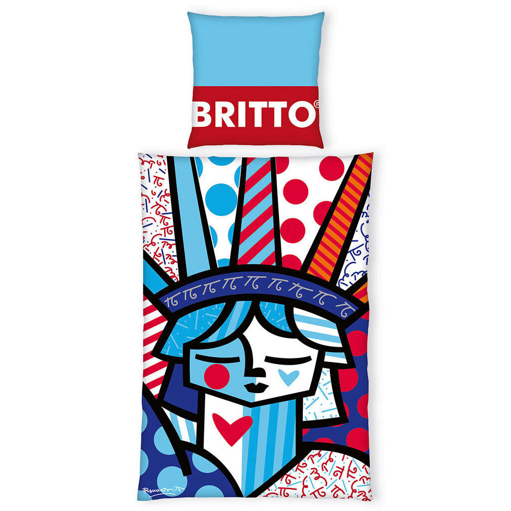 BRITTO OBOJSTRANNÁ POSTEĽNÁ BIELIZEŇ, renforcé, viacfarebná, 135/200 cm