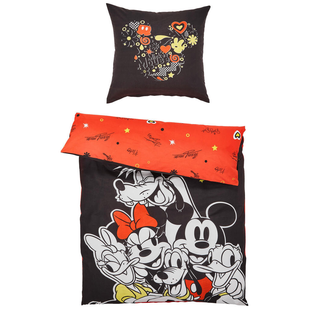 Disney POSTEĽNÁ BIELIZEŇ PRE MLÁDEŽ, renforcé, viacfarebná, 135/200 cm