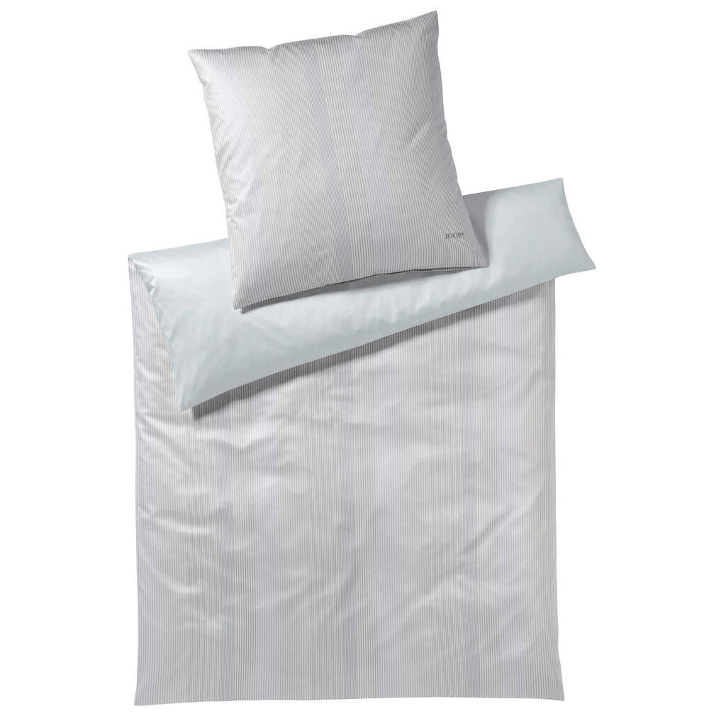 Joop! POSTEĽNÁ BIELIZEŇ, makosatén, strieborná, 155/220 cm