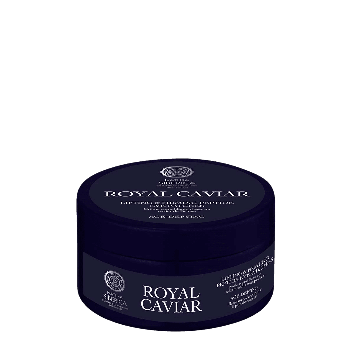 NATURA SIBERICA Royal Caviar, Liftingové a spevňujúce peptidové vankúšky pod oči 60 ks