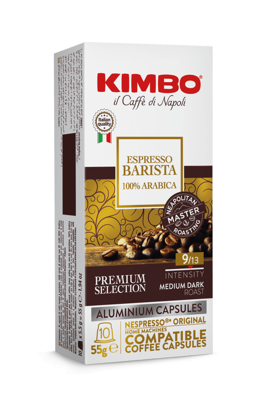KIMBO Kapsle Nespresso, Espresso Barista 10 ks