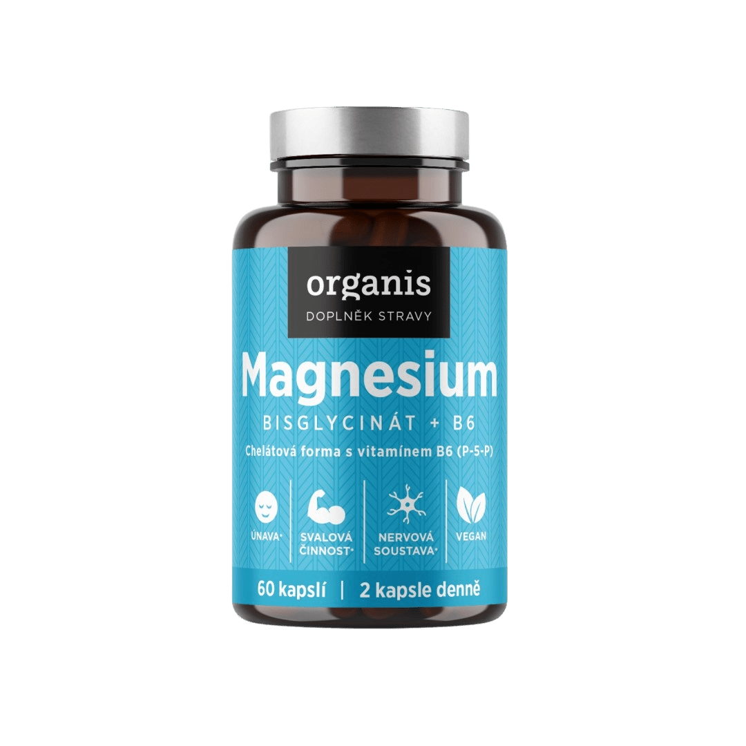 ORGANIS Magnesium bisglycinát + B6 30 kapsúl