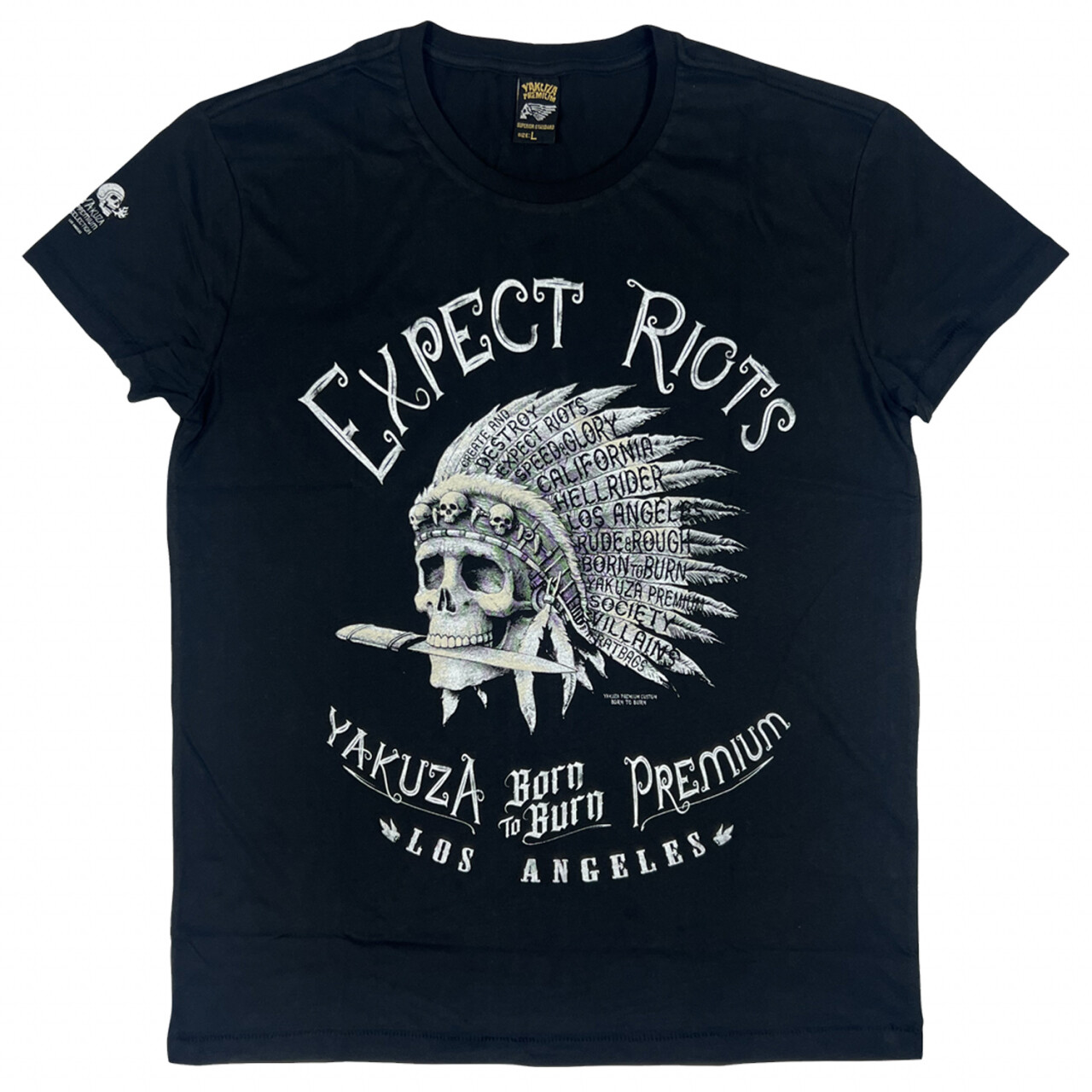 Tričko Yakuza Premium Expect Born to Burn - čierne, XXL