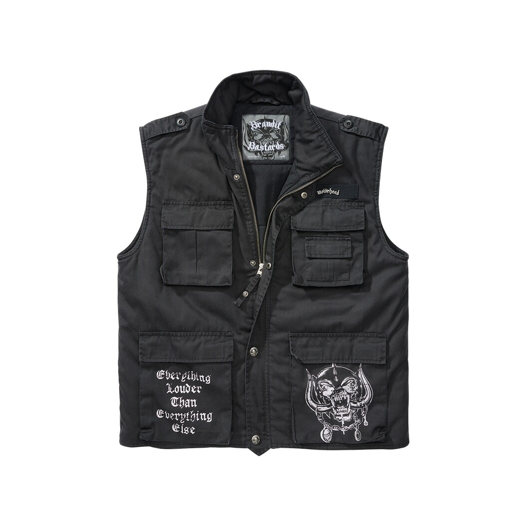 Vesta Brandit Motörhead Ranger Vest - čierna, 4XL
