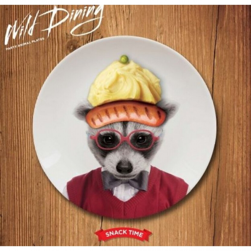 Malý tanierik Wild Dining Mýval - farebný