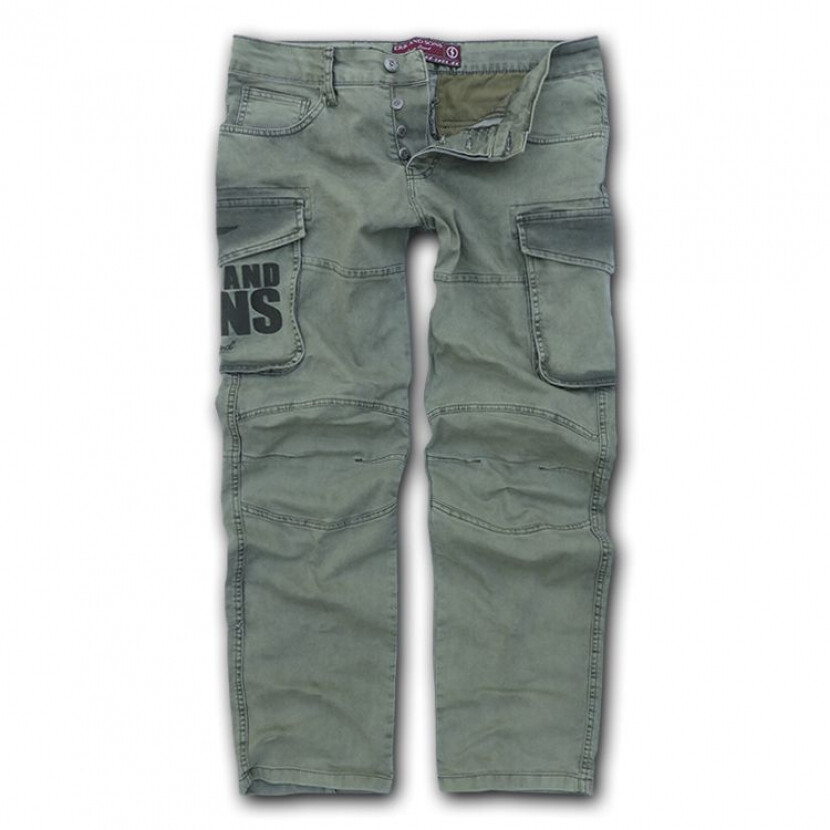 Nohavice Erik and Sons Cargo - olivové, 34/34