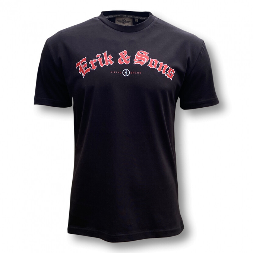 Tričko Erik and Sons Viking - čierne, 3XL