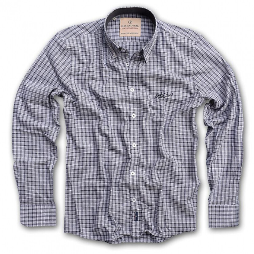 Košeľa pánska Erik and Sons Svental - sivá, M
