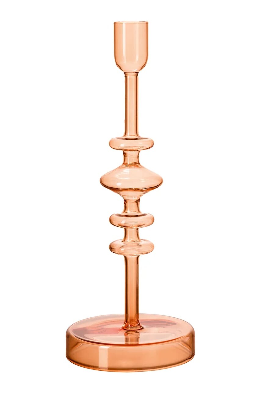 Dekoračný svietnik Villeroy & Boch Like Home 9 x 9 x 27 cm oranžová farba