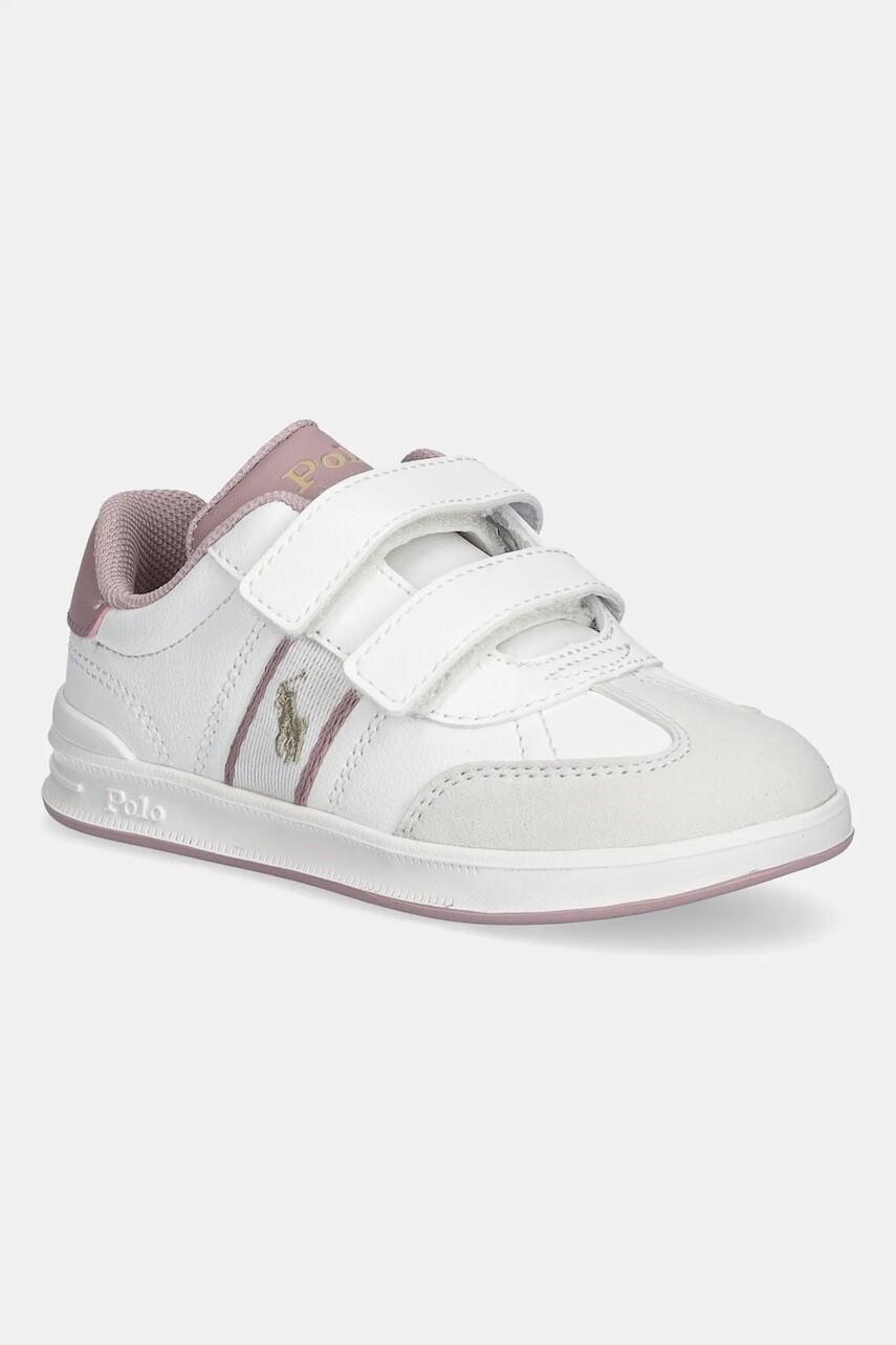 Detské tenisky Polo Ralph Lauren HERITAGE COURT III T-TOE EZ biela farba, RL03360101