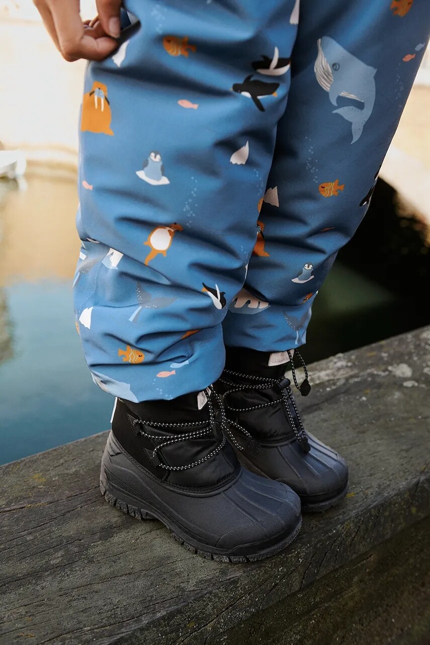 Detské snehule Liewood Ania Winter Boot čierna farba, LW20057