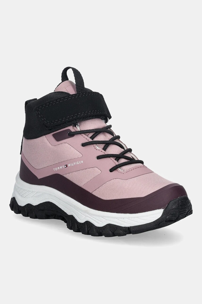 Detské zimné topánky Tommy Hilfiger ružová farba, T1A5-34049