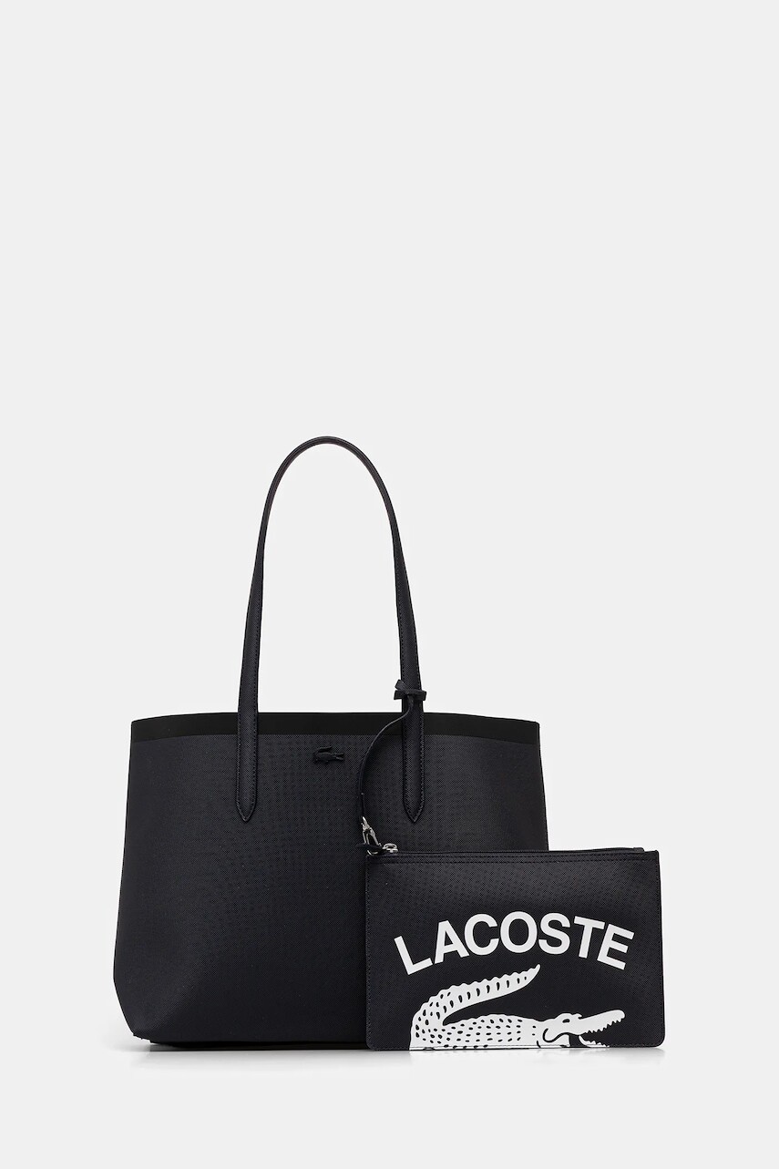 Obojstranná kabelka Lacoste tmavomodrá farba, NF5128AS