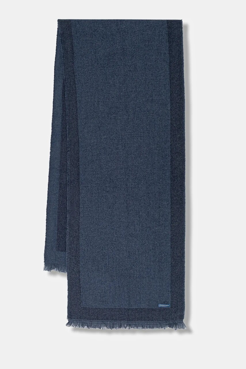 Šál United Colors of Benetton tmavomodrá farba, vzorovaný, 67M5DU01U