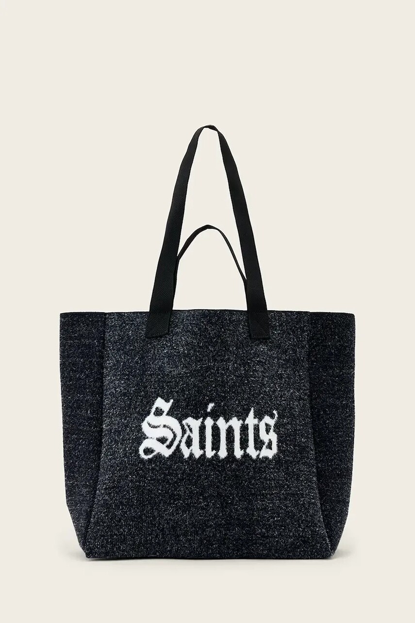 Taška AllSaints IZZY čierna farba, W298XD