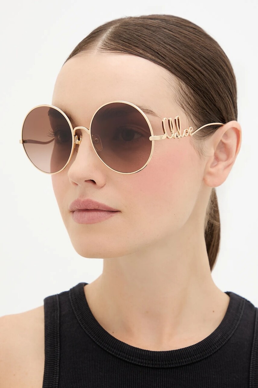 Slnečné okuliare Chloé zlatá farba, CH0329S