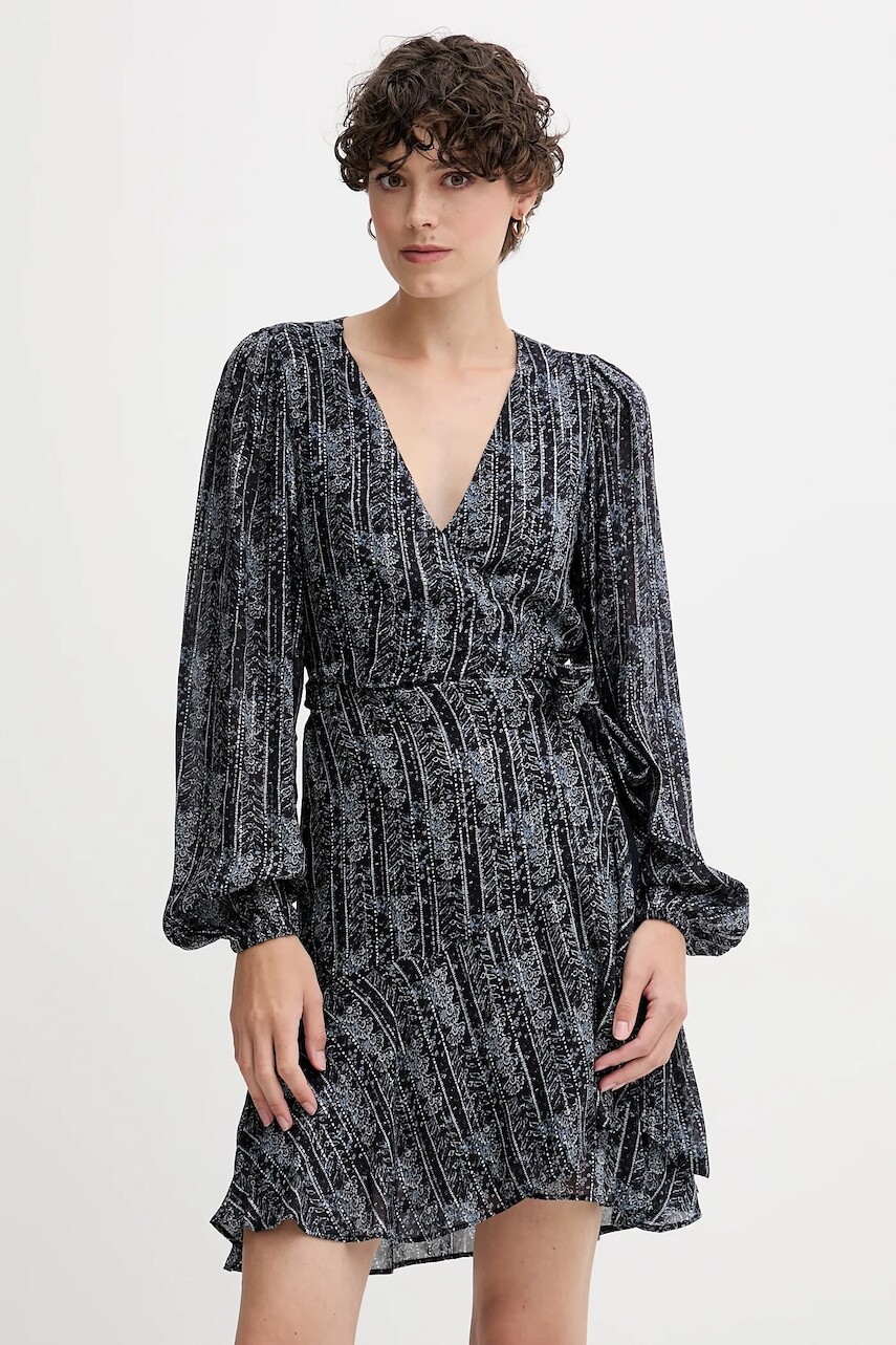 Šaty Pepe Jeans tmavomodrá farba, mini, áčkový strih, PL9537721