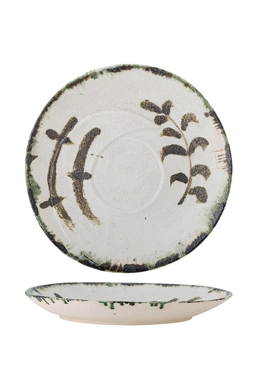 Dekoračný tanier Bloomingville Hadyn 44 x 6 cm biela farba