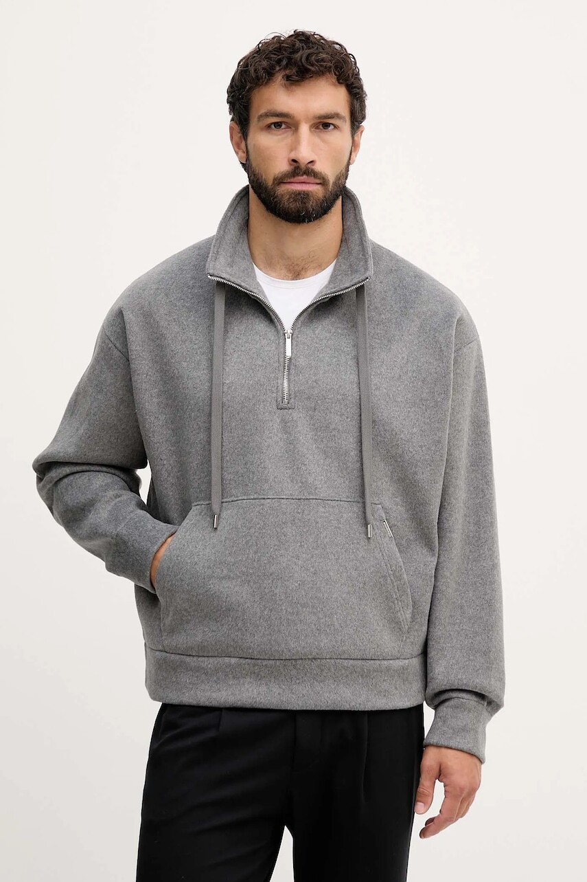 Mikina Michael Kors šedá farba, jednofarebná, CF552P1JW6